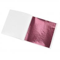 Afwerking Bladmetaal roze-fuchsia 9x9cm - Polymeerklei - Boetseerklei - #383323