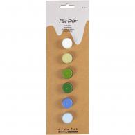 Afwerking CC Plus Acrylverf Blauw-Groen 6x5ml - Polymeerklei - #594067