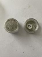 Afwerking Glitter Powder 15 dk zilver - Polymeerklei - Boetseerklei - #588118