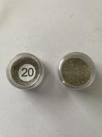 Afwerking Glitter Powder 20 zilvergoud - Polymeerklei - Boetseerklei - #588123