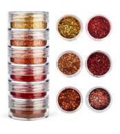 Afwerking Glitter Powder C3 brons-rood - Polymeerklei - Boetseerklei - #588064