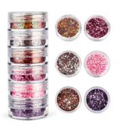 Afwerking Glitter Powder Roze-paars - Polymeerklei - Boetseerklei - #588065