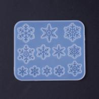Afwerking Siliconen Mal Snowflake voor Resin Sieraden - Polymeerklei-Boetseerklei - #217322