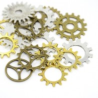 Afwerking Steampunk Gears 10 stuks - Polymeerklei - Boetseerklei - #82759