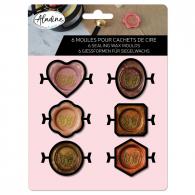 Aladine Zegel Wax Stempel Mallen 6 stuks - Polymeerklei / Boetseerklei | GoedkoopsteHobby - #593778