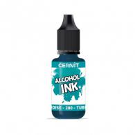 Cernit Alcohol Ink Turquoise Blue 280 - Klei Afwerking | Polymeerklei - #376852