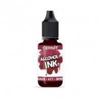 Cernit Alcohol Ink Wine Red 411 - Afwerking Lak - Inkt voor Klei - #376854