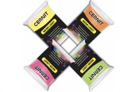 Cernit Neon Set 4 Kleuren - Polymeerklei - Boetseerklei - #10070