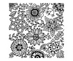 Cernit Texture Mat Blossoms 9x9 cm - Polymeerklei - Boetseerklei - #125584