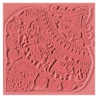 Cernit Texture Mat Indian Elephants 9x9cm - Polymeerklei Boetseerklei - #125582