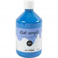 Creativ Company - CC Kids Acrylverf Mat Primair Blauw 500 ml - #589215