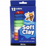 Creativ Company - CC Soft Clay Set 200 gr Multi - #589133
