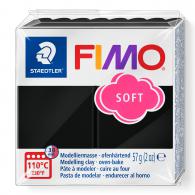 Fimo klei soft Zwart Nummer 9 - 57Gram - #3638