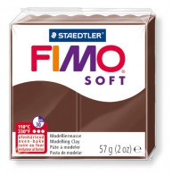 FIMO Soft Chocoladebruin nr 75 - 57g - Polymeerklei / Boetseerklei - #3661