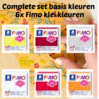 FIMO soft Heldere Tinten Set - 6 Pakjes Polymeerklei - #67821