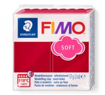 FIMO Soft Kersenrood 26 - 57g - Polymeerklei - Boetseerklei - #3645