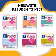 Fimo Soft Klei Set T21-T61 (6 Stuks) - Polymeerklei - Boetseerklei - #487406
