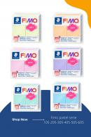 FIMO Soft Pastel Set 6 Kleuren - Polymeerklei Boetseerklei - #20235
