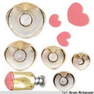 Gereedschap Klei Uitstekers Messing Harten Set - Boetseerklei - #376965