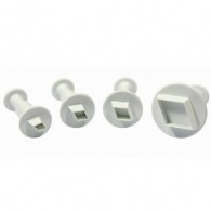 Gereedschap Plunger Diamond Set (4 Stuks) - Voor Boetseerklei - Polymeerklei - #75945