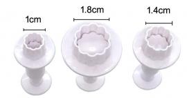 Gereedschap Plunger Flower 3 stuks - Polymeerklei - Boetseerklei - #193386