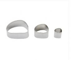 Gereedschap Uitsteekvormen Irregular Oval 3 Stuks - Polymeerklei - Boetseerklei - #193296