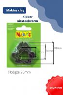 Gereedschap Uitsteekvormen set 2 - Boetseerklei - Polymeerklei - #360537