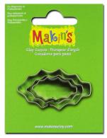Makins Clay Uitsteekvorm Holly Leaf 3-delig - Boetseerklei - #172130