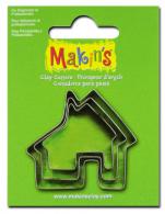 Makins Clay Uitsteekvorm House 3 PC Set - Polymeerklei - Boetseerklei - #172125