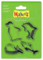 Makins clay uitsteekvorm Set Sea Animals 4 PC Set - #172171