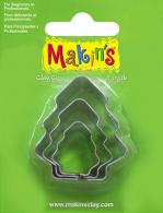 Makins Clay Uitsteekvorm Tree 3 PC Set - Boetseerklei - #172121