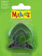 Makins Clay Uitsteekvorm Vis 3-delige Set - Boetseerklei - #172116