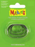 Makins Uitsteekvorm Oval 3 PC Set - Polymeerklei - Boetseerklei - #172107