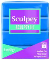 Sculpey III Blauw 57gr - Hoogwaardige Polymeerklei - Boetseerklei - #294292