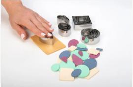 Sculpey Uitsteekvormen Irregular Square 3 stuks - Polymeerklei - #193298